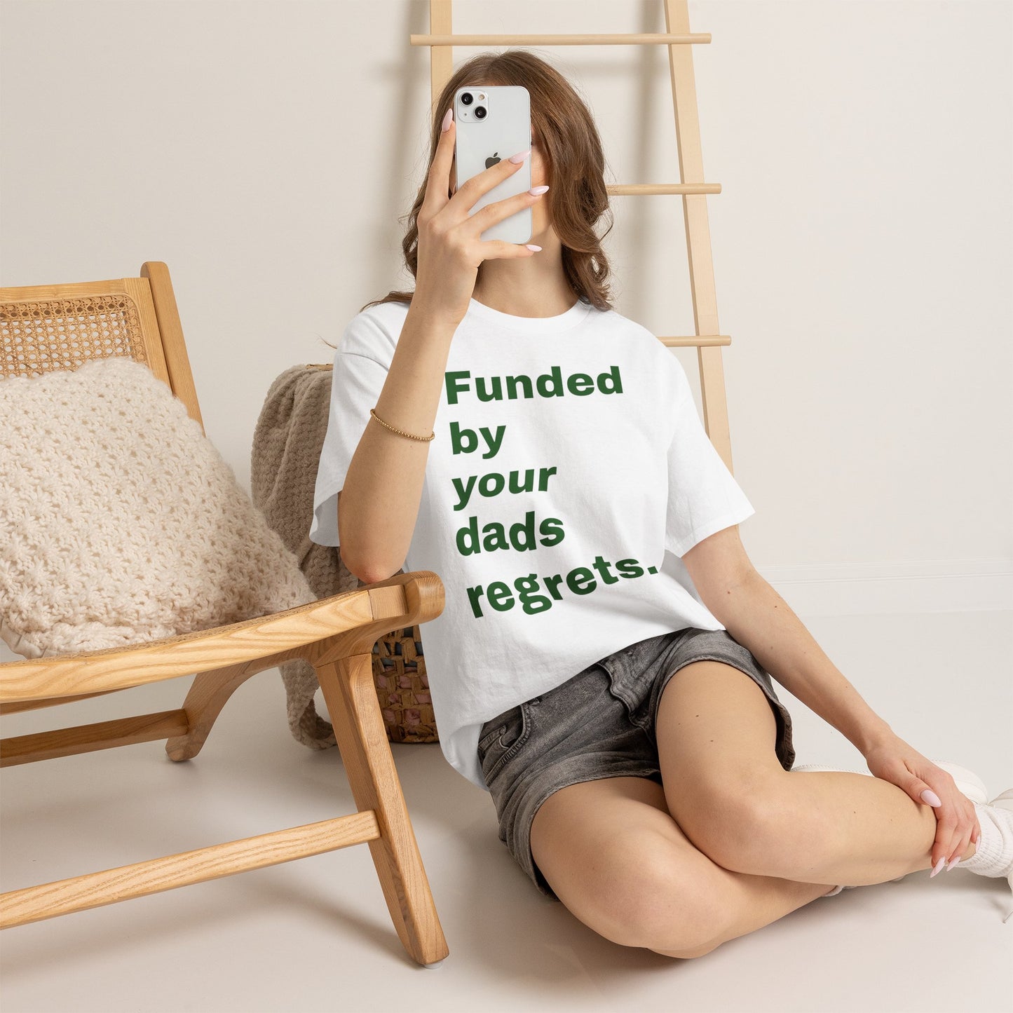 Funded by Your Dad's Regrets Tee — Edgy Graphic Shirt