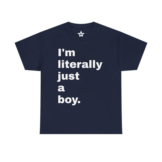 I'm Just a Boy Tee — Casual Youth Graphic T-Shirt