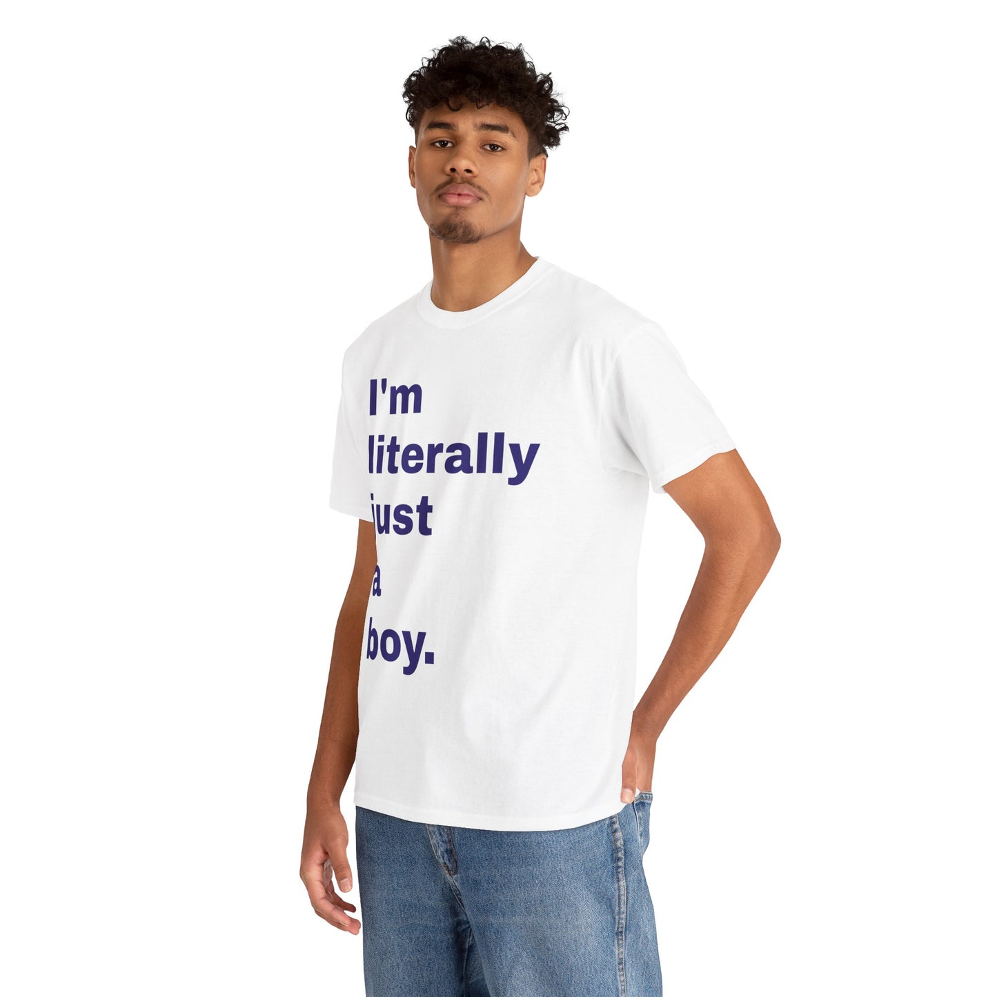 I'm Just a Boy Tee — Casual Youth Graphic T-Shirt