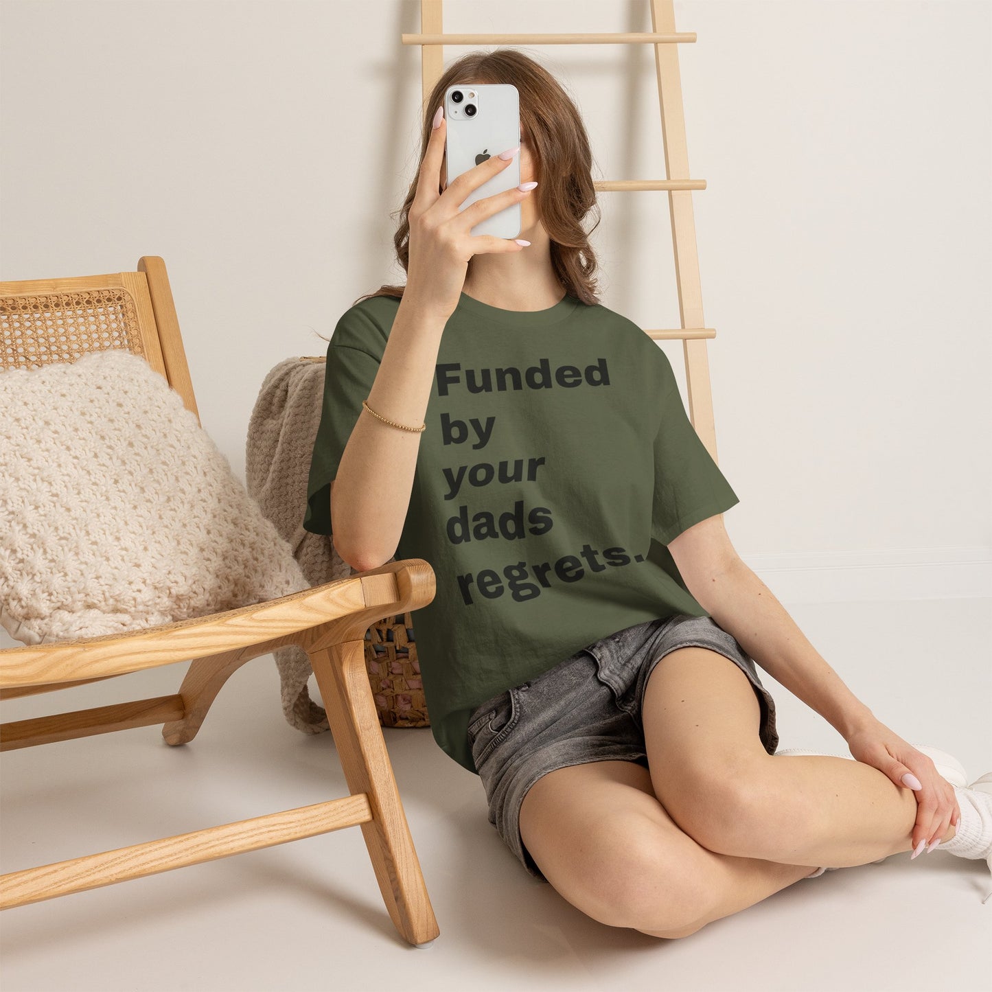 Funded by Your Dad's Regrets Tee — Edgy Graphic Shirt