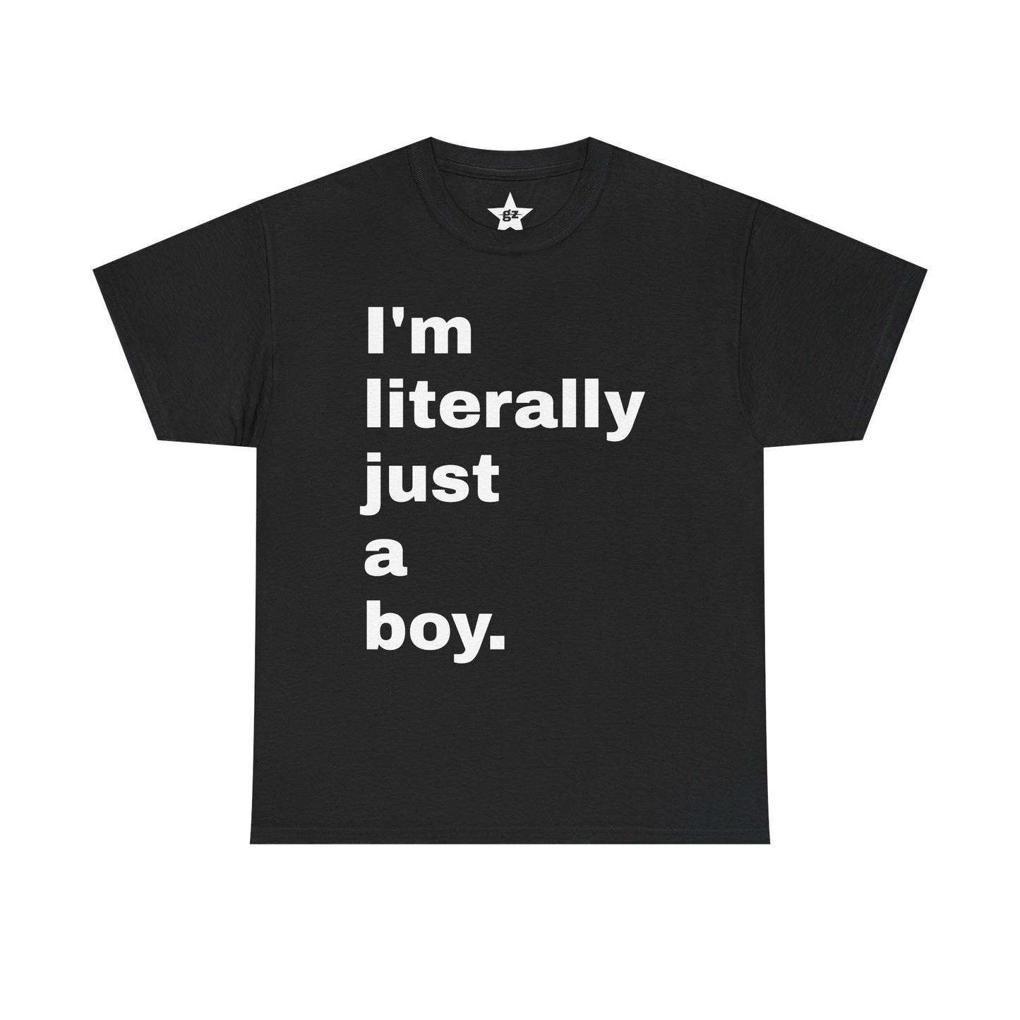 I'm Just a Boy Tee — Casual Youth Graphic T-Shirt